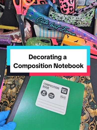 DIY Composition Notebook Decorating with Adhesive Vinyl