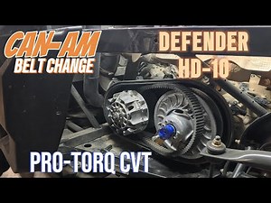Can-Am Defender Limited HD-10 BELT Removal (Replacing CVT Belt)