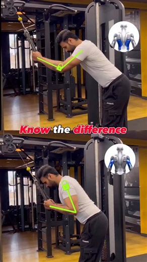 🔸Lat Pullover 🆚 Tricep Extension 🔸 Know the Difference 1. Lat Pullover - Lock your elbows and move from the shoulders to target your Lats effectively. 2. Tricep Extension - Lock your shoulders and move only from the elbows to isolate your tricep. ⁠⁠LIKE👉🏼SAVE👉🏼SHARE ✅ Which version do you prefer⁉️ Don’t forget to leave a SAVE❤️ & COMMENT so I know what content you like.👍🏻 Variation is good ‼️ Save this post for future reference ‼️ 📍Tag a friend for whom this is helpful. ✅ Follow @akash