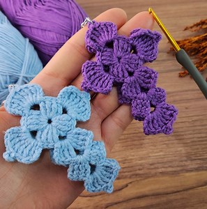 393K views · 11K reactions | Very good..! 3D crochet cross keychain making. #crochet #knitting | Aslı ile sanatsal tasarımlar | Facebook