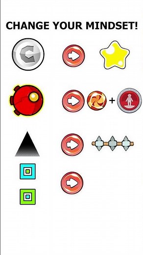 Change Your Mindset! #geometrydash #cuttherope #changeyourmindset #shorts #memes