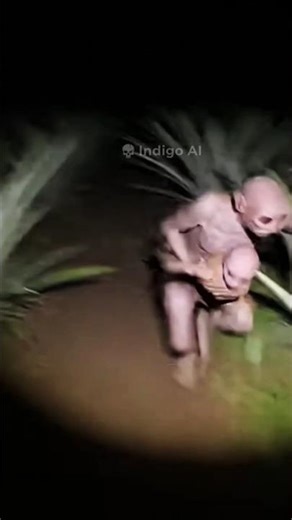 They only come out at night... 🌑🍍#creature #indigo