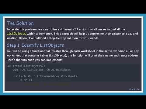 Detecting and Copying Tables in Excel with VBA