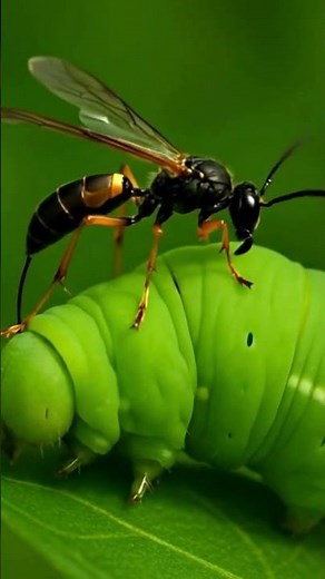 Some Wasps Lay Eggs Inside Living Caterpillars