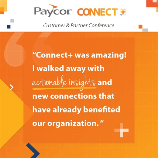 On the fence about attending Paycor Connect+ 2025? Here what last year’s attendees had to say! “Kudos to all of you who worked so hard on this event. You did an amazing job!” and “I learned some things I did not know, made some great connections, and look forward to implementing those items I learned into our system.” We hope you’ll join us! Check out the link for more details and to register. https://bit.ly/4kG33uK | Paycor | Facebook