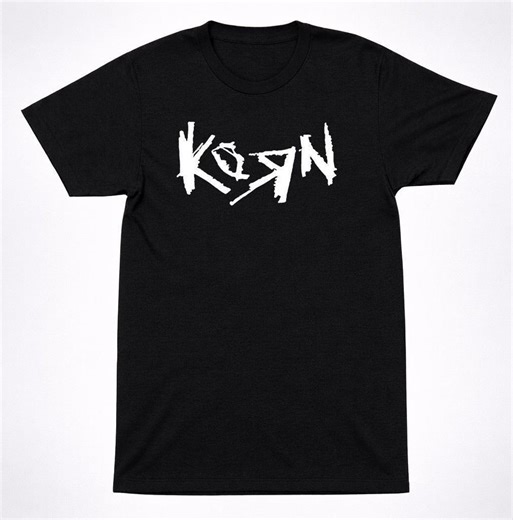 Korn Vintage Retro 90s Logo T-shirt: Black 1996 Nu Metal Band Graphic - Soft Cotton, Unisex, Alternative Rock Apparel - Etsy