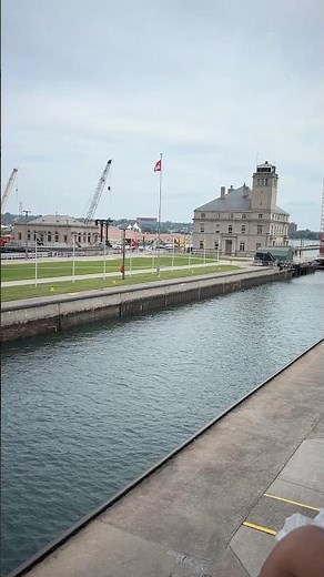 Soo Locks Observation Platform in Sault Ste. Marie USA