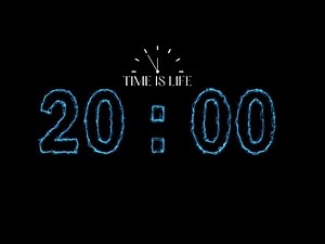 20 MINUTES *TIMER* 20min TIME COUNTER - ALARM Electric Theme ⚡