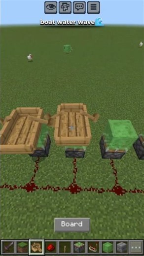 BOAT WATER WAVE 🌊 || #minecraftshorts