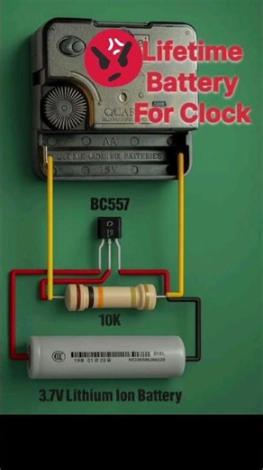 How to Make a Lifetime Battery for Wall Clock | No More Battery Change #LifetimeBattery #tech