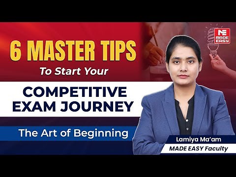 6 MASTER Tips to Start Competitive Exam Prep | The Art of Beginning Your Success Journey