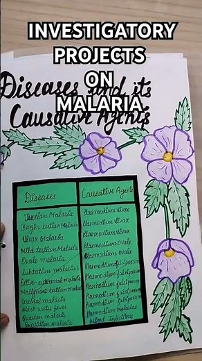 Investigatory project on @Malaria class 12 @biology