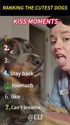 RANKING THE CUTEST DOGS KISS MOMENTS 🐶💋#cutedogs #dogkisses #dogvideos #doglife #dogs #pets#fyp