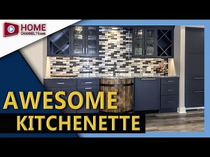 Basement Remodel: AWESOME Custom Kitchenette
