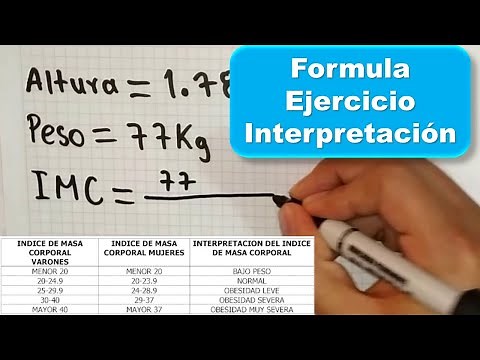Como sacar el IMC (Índice de Masa Corporal)