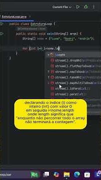 Acessando arrays com método for tradicional #java #codeadventure @FluxoCode