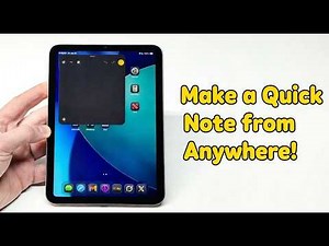 iPad Mini - How To Make a Quick Note From Anywhere