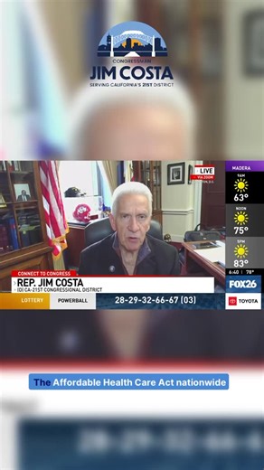 61 reactions · 61 comments | In my district, everyone will see their healthcare costs rise under Republicans’ extreme healthcare plans — but for the 22,000 people who rely on the Affordable Care Act marketplace, the increase would be devastating. Alongside my Democratic colleagues, I’m fighting to protect affordable healthcare for families in the Valley and across the nation. | Congressman Jim Costa | Facebook