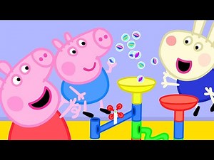 Peppa Pig's Biggest Marble Run Challenge 🐷⚪️| Peppa Pig Official Family Kids Cartoon