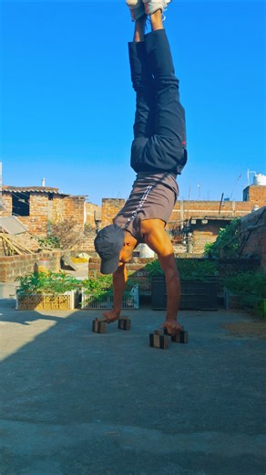 🏡 Extreme Handstand Push-Up Strength Test #shorts #shortsfeed #trending #viral #youtubeshorts