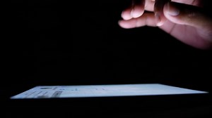 Download Hand touch on screen tablet computer for free