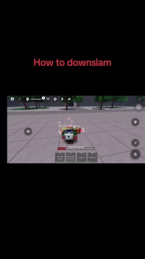 How to Downslam in The Strongest Battlegrounds Roblox