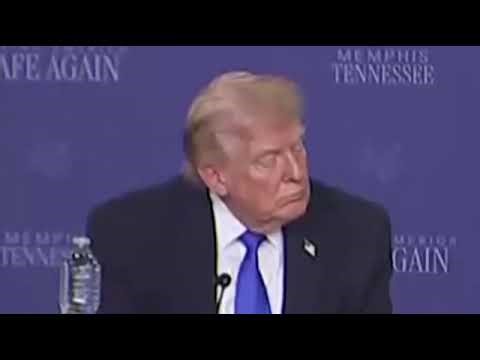 Trump appears to fall asleep during National Guard briefing in Memphis