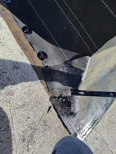 Flat Roof Repair In progress - Torch Down Roofing Repair A/C Unit Curb Dry In - Check full VIDEO