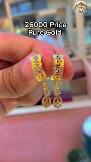 ✨ Latest Pure Gold Earrings Design with price 2026 | Beautiful Fancy Gold Earrings for Women #viral