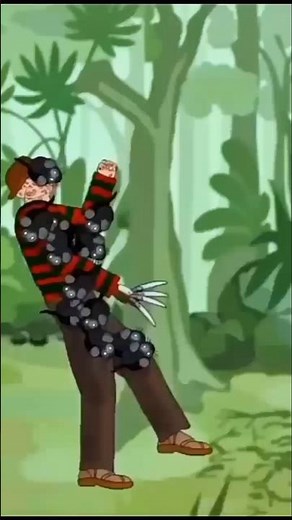 Cartoon mouse vs Jason, Michel, Freddy,it Pennywise, Jeff the killer, leatherface, animation