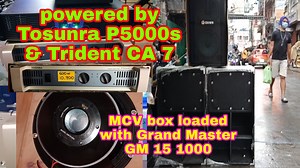59K views · 2.3K reactions | Powered by Tosunra P5000s & Trident CA 7 power amplifier, MCV box loaded with Live Grand Master GM 15 1000 | Luchamax tv | Facebook
