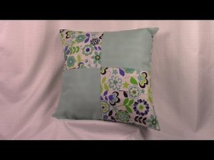 DIY 4 Patch Throw Pillow Cover | The Sewing Room Channel