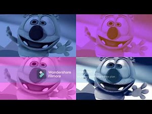 Gummy Bear Song HD (Four Slow+Fisheye Version At Once)