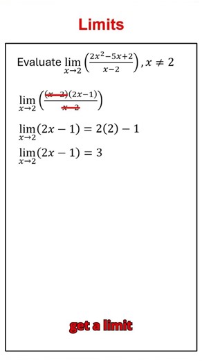Solving Discrete Limits In Under 60s #mathmethods #maths #vce