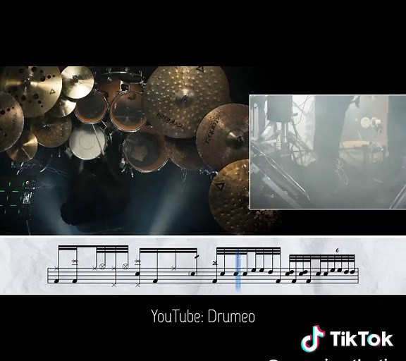 II explaining the first half of the final breakdown of Hypnosis: playing as straight eight notes and the second half: playing as dotted eighth note 🥁 🎥 Drumeo (YouTube) #sleeptoken #drums #fyp #foryou #fypシ゚