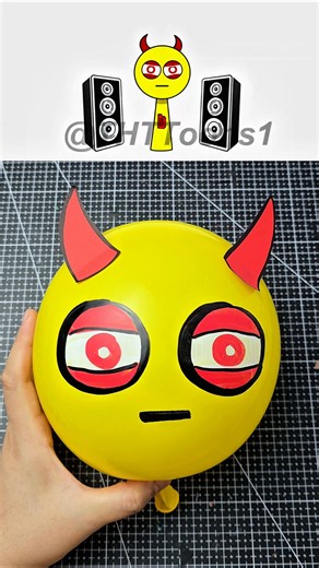 Making Sprunki OC Bombom on a balloon
