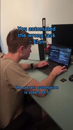 Elon Musk has a five-step algorithm for building anything. Automate is step five.