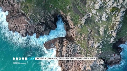 Le comté de Cornouailles en Angleterre par drone, 1ère partie