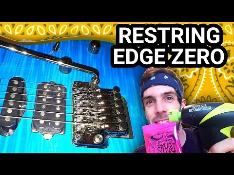 Restringing Ibanez j.custom RG8570z | Edge Zero