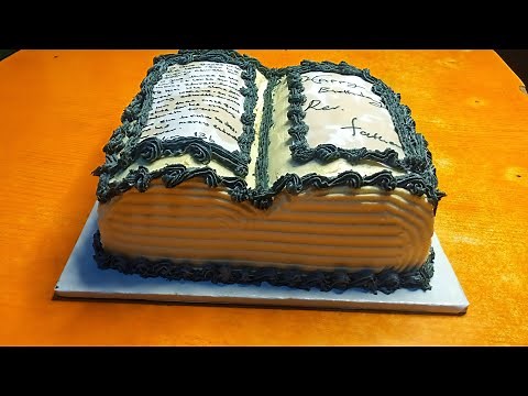 How to make Bible cake with butter icing (A-Z)/ how to make butter icing and decorate a Bible cake