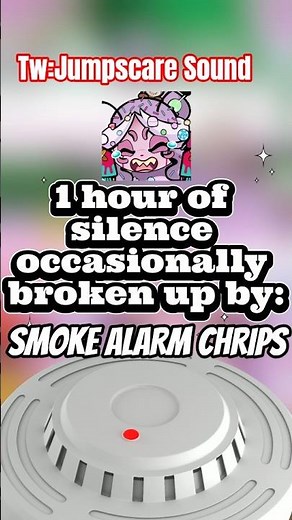 Silence occasionally broken up by: smoke alarm chirps #memes