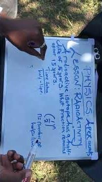Half-Life Problem Solved: 5 Year Half-Life After 15 Years | Radioactivity Physics