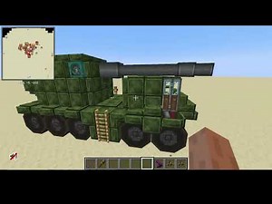 minecraft artillery truck with create: big cannons
