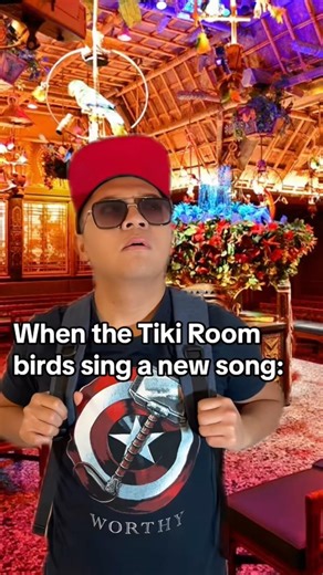 Watching the Tiki Room birds sing at Disneyland‼️ | #disney #Disneyland #shorts