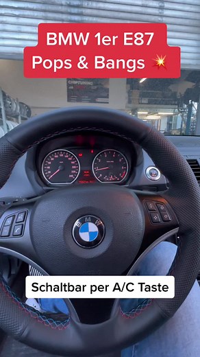 BMW E87 Pops & Bangs Klima Taste Modifikation