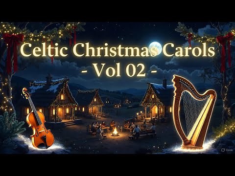 Celtic Christmas Carols • Vol 02 — Irish & Scottish Holiday Music with Harp, Piano, Violin & Cello