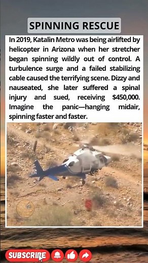 Her Stretcher Started SPINNING in a Helicopter!
