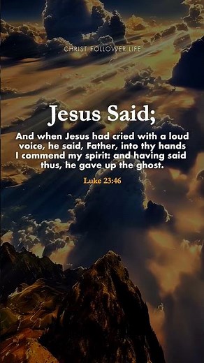 “Into Your Hands I Commit My Spirit” ✝️ #bibleverses #jesuschrist #godslove #godsaid #prayer