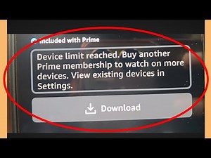 Amazon prime video device limit reached problem Solve | how to fix device limit reached solution