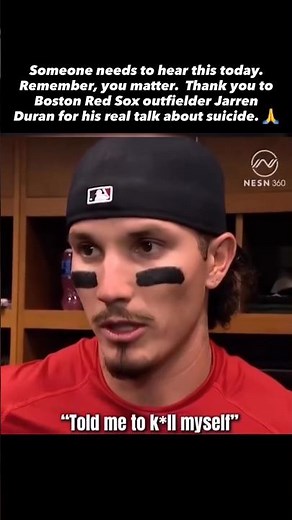 Jarren Duran opens up about suicide. Remember you matter. There is help out there.🙏🏼 #mentalhealth